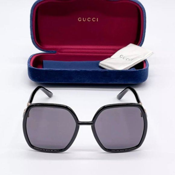 Sale! New Gucci Women\'s 55mm Black Sunglasses! main image 4
